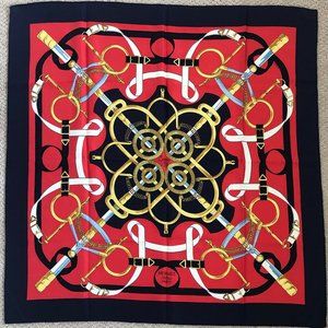 HERMES Henri d’Origny “Eperon D’or” Large Scarf